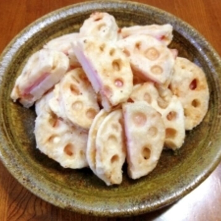 蓮根とハム☆はさみ揚げ